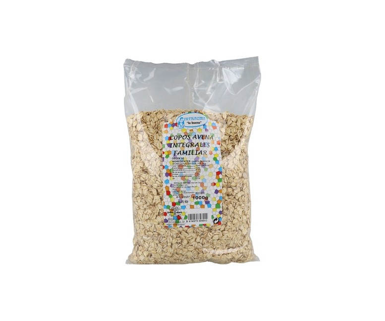 Copos de avena integrales familiar 1 kg Intracma
