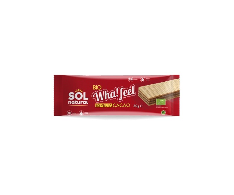 Pack Wha feel snack de espelta y cacao Bio 30 g Sol Natural