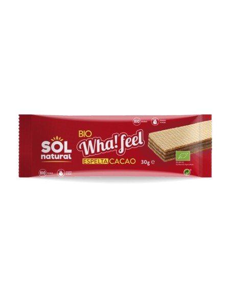 Pack Wha feel snack de espelta y cacao Bio 30 g Sol Natural