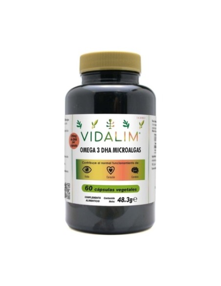 Omega 3 DHA de microalgas vegan 60 cápsulas Vidalim