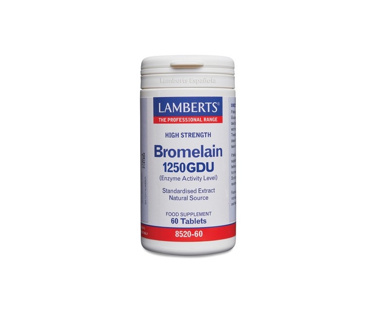Bromelina 1250 GDU 60 cápsulas Lamberts