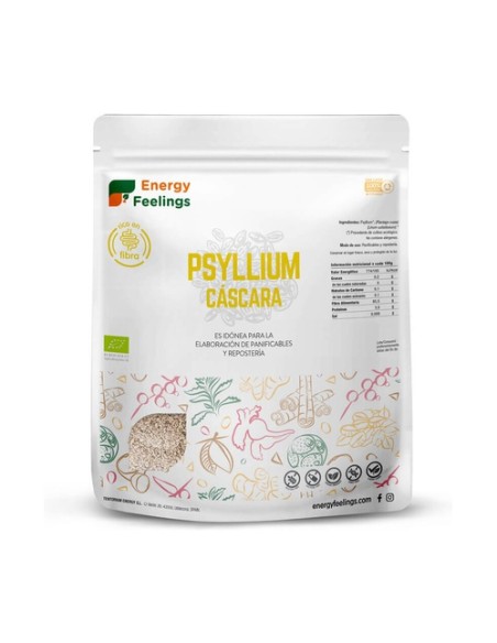 Psyllium entero cáscara Eco 500 g Energy Feelings