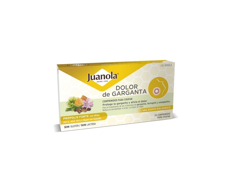 Dolor de garganta 20 comprimidos Juanola