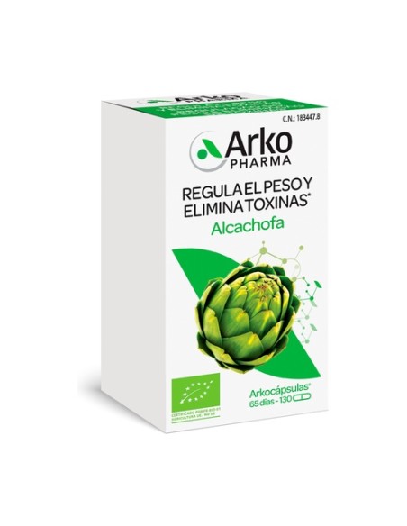 Arkocápsulas Alcachofa Bio 130 cápsulas Arkopharma