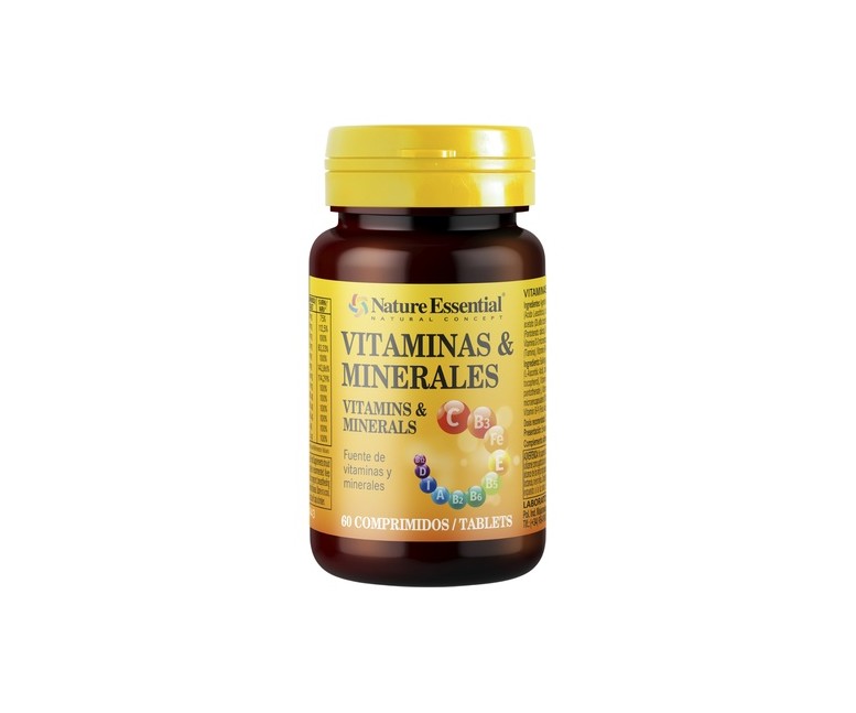 Vitaminas & minerales 60 comprimidos Nature Essential
