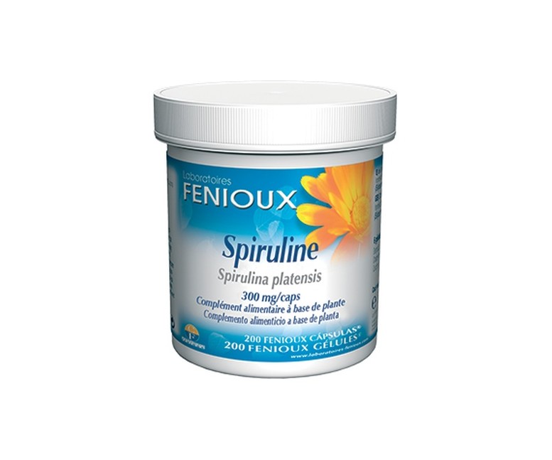 Espirulina 200 cápsulas de 300mg Fenioux