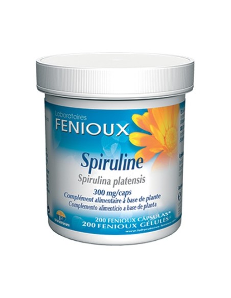Espirulina 200 cápsulas de 300mg Fenioux