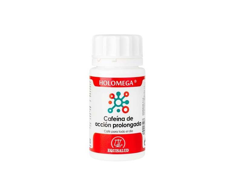 Holomega cafeína de acción prolongada 50 cápsulas Equisalud
