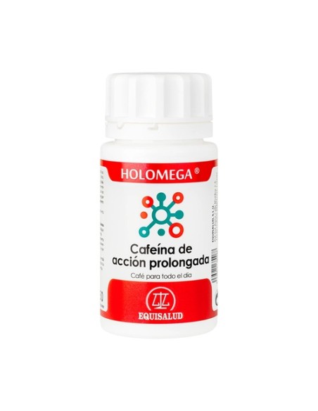 Holomega cafeína de acción prolongada 50 cápsulas Equisalud
