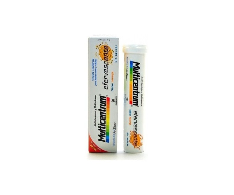Multicentrum Efervescente 20 tabletas efervescentes Multicentrum