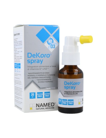Vitamina D3+K2 (mk7) dekoro spray 20 ml Named