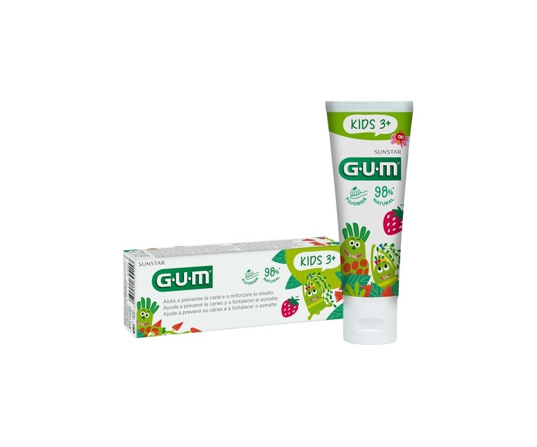 Gum kids gel dentífrico fresa 3+ 50 ml (Fresa) Sunstar GUM