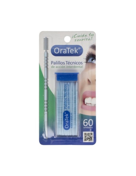 Palillos técnicos oratek cepillo interdental 60 unidades Oratek
