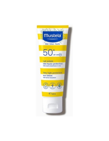 Protector solar facial alta protección SPF50+ 40 ml de crema Mustela
