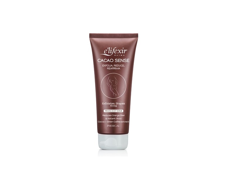 E'lifexir® Dermo cacao sense (exfoliante) 200 ml de crema (Chocolate) Elifexir