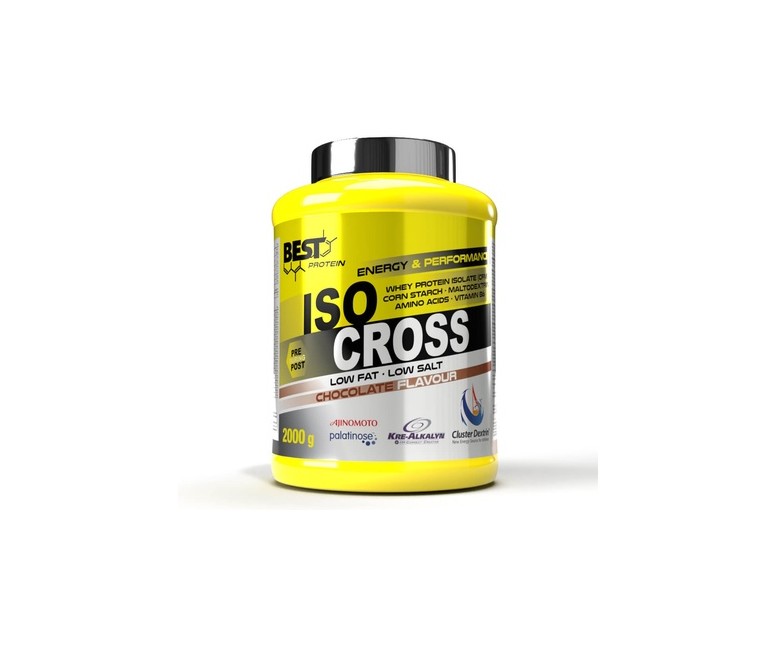 Todo en 1 para crossfit ISO Cross chocolate 2 kg de polvo (Chocolate) Best Protein
