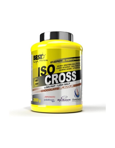 Todo en 1 para crossfit ISO Cross chocolate 2 kg de polvo (Chocolate) Best Protein