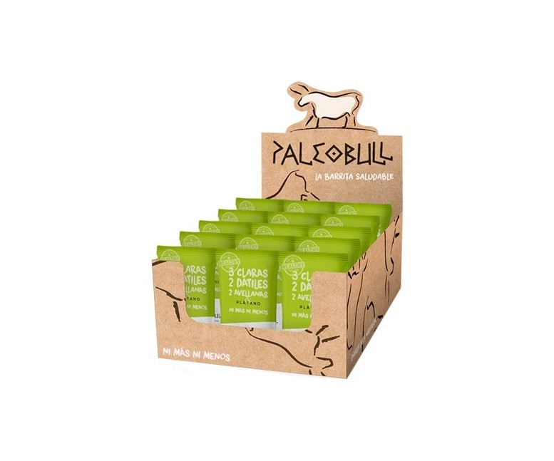 Barritas plátano 15 barritas de 50g Paleobull