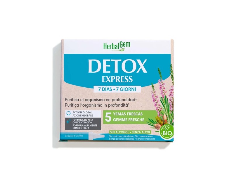 Detox express monodosis Bio 7 unidades de 10ml Herbalgem