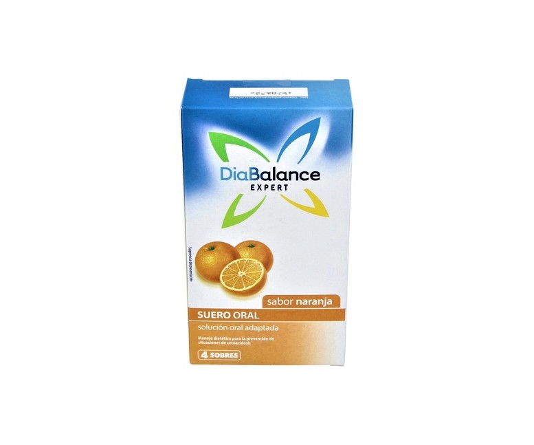 Suero oral sabor naranja 4 unidades (Naranja) Diabalance
