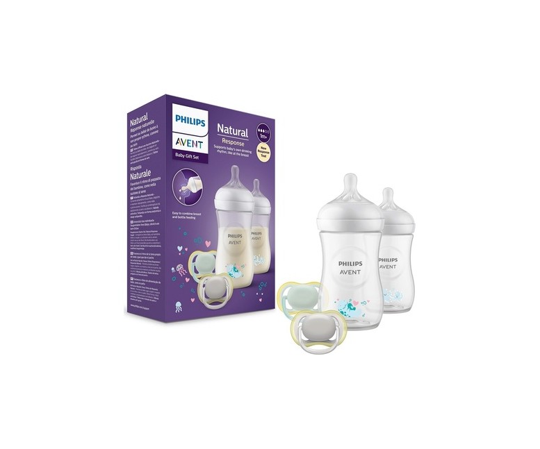 Pack natural response biberón ultra air 4 unidades Philips Avent