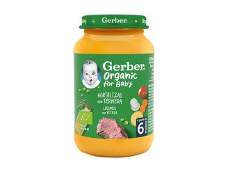 Tarrito bebé, Hortalizas y Ternera