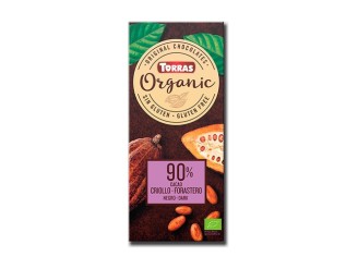 Chocolate negro 90% cacao criollo forastero