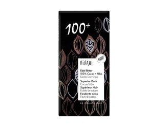 Chocolate negro superior 100% con nibs de cacao bio