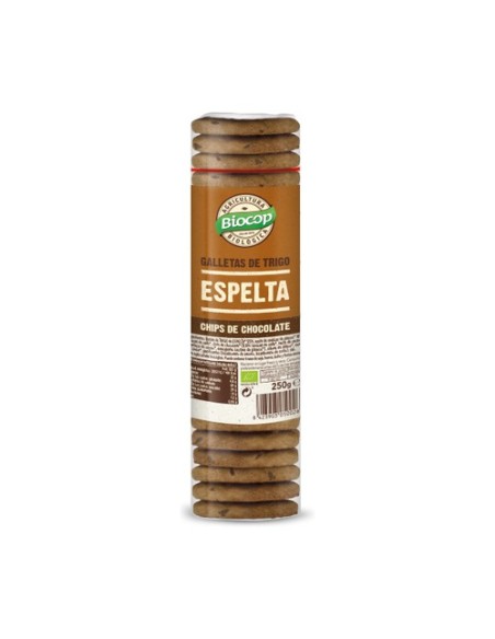 Galletas de espelta con chips de chocolate 250 g Biocop