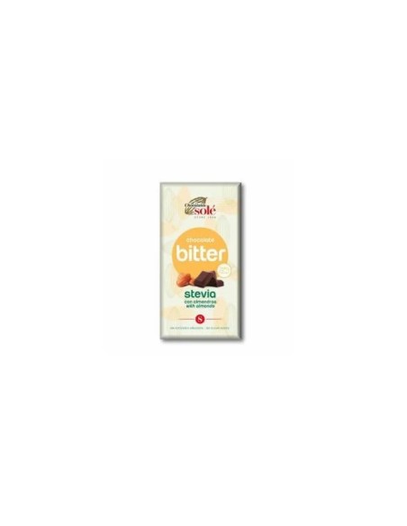 Chocolate negro 72% con almendra y stevia 100 gr Chocolates Sole