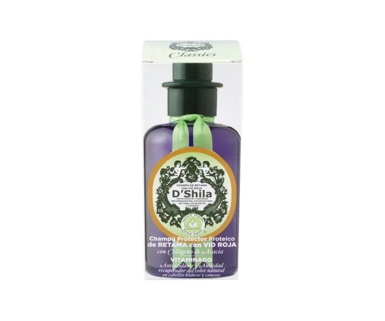 Champú retama y vid roja blancos 300 ml D Shila