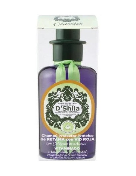 Champú retama y vid roja blancos 300 ml D Shila