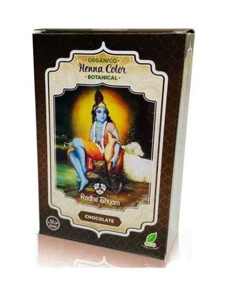 Henna polvo botanicals chocolate 100 gr Radhe shyam