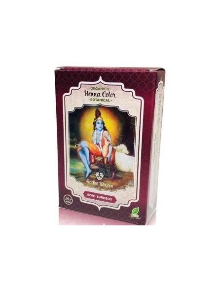 Henna polvo botanicals rojo burdeos 100 gr Radhe shyam