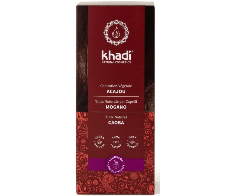 Henna color mahogany caoba 100 gr Khadi