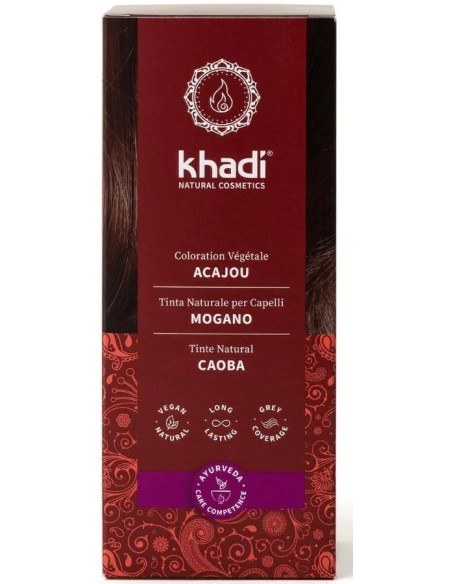 Henna color mahogany caoba 100 gr Khadi