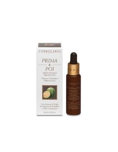 Solar antes y después serum antiedad 28 ml L'Erbolario