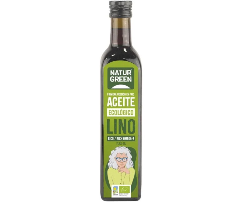 Aceite de lino 1ª presión frío bio 500 ml NaturGreen