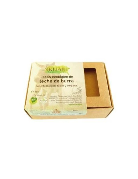 Jabón en pastilla de leche de burra 80 gr Kijani
