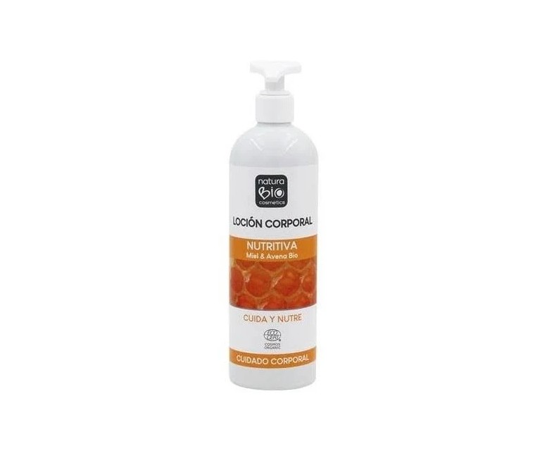 Loción corporal nutritiva miel-avena bio 500 ml NaturaBIO Cosmetics