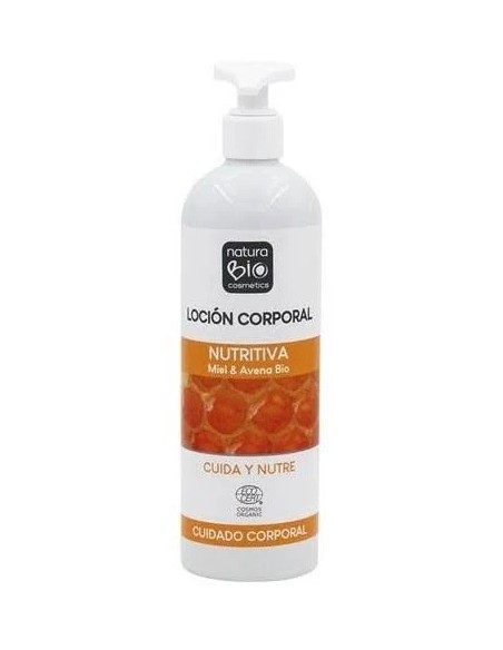 Loción corporal nutritiva miel-avena bio 500 ml NaturaBIO Cosmetics