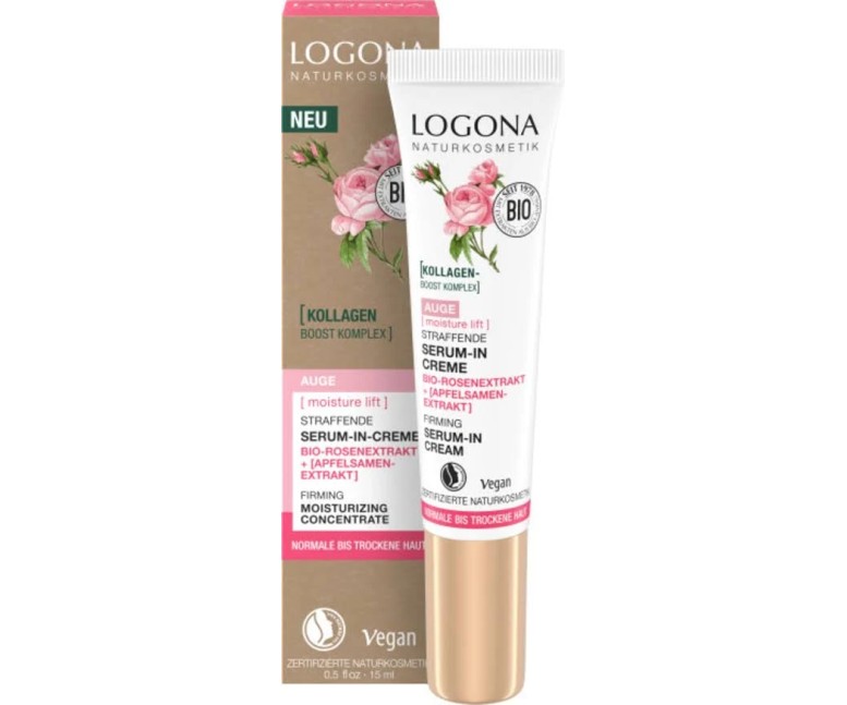 Contorno de ojos serum-crema rosas bio 15 ml Logona