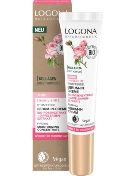 Contorno de ojos serum-crema rosas bio 15 ml Logona