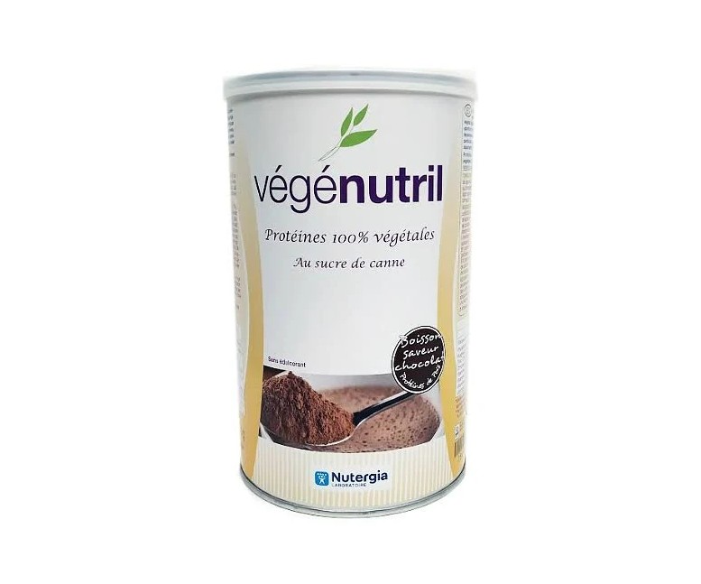 Vegenutril proteína guisante chocolate bote 300 gr Nutergia