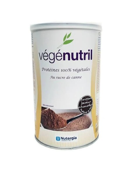 Vegenutril proteína guisante chocolate bote 300 gr Nutergia