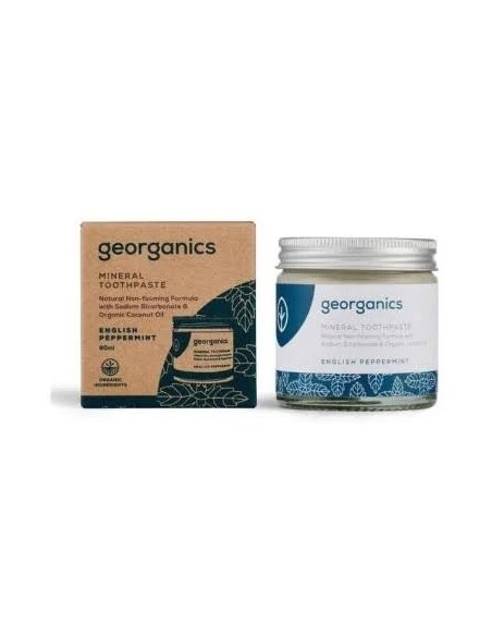 Dentífrico mineral menta crema 120 ml Georganics