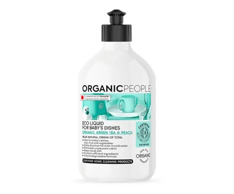 Lavavajillas platos bebé green tea-peach eco 500 ml Organic people