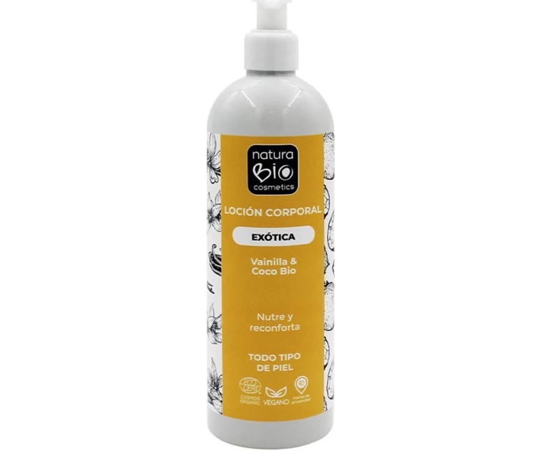 Loción corporal exótica vainilla-coco bio 500 ml NaturaBIO Cosmetics