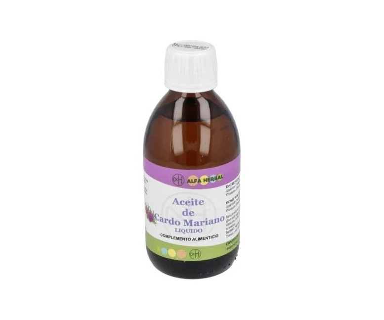 Aceite de cardo mariano 250 ml Alfa Herbal