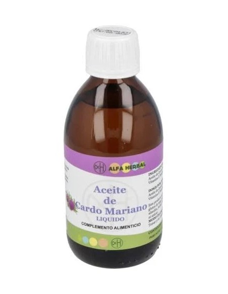 Aceite de cardo mariano 250 ml Alfa Herbal